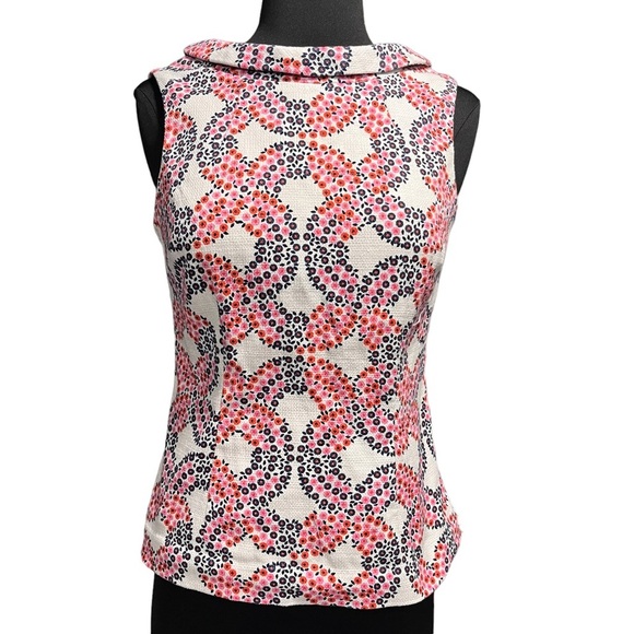 Boden Sleeveless Floral Martha Peplum Rollneck Top - Picture 5 of 13